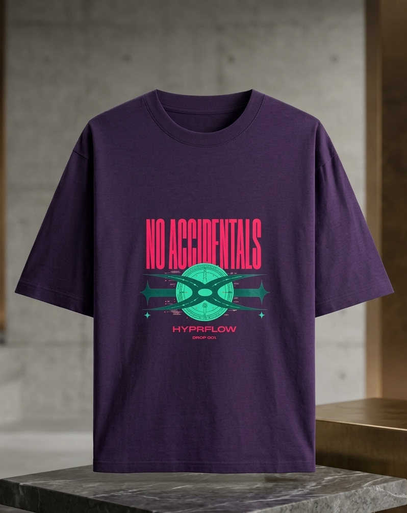 NO ACCIDENTALS — Unisex Oversized Tee.