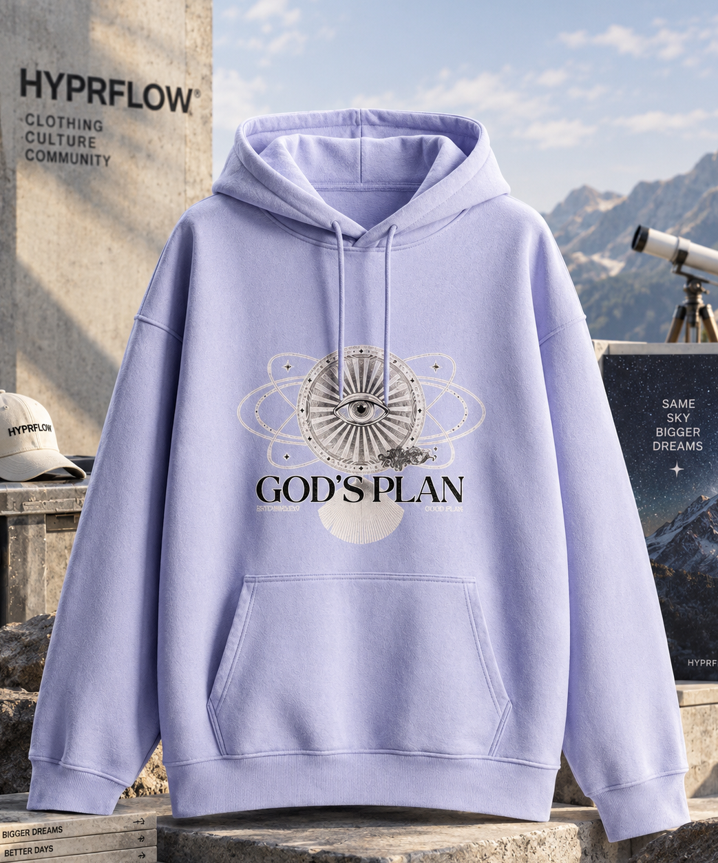 GOD'S PLAN — Unisex Oversized Hoodie.