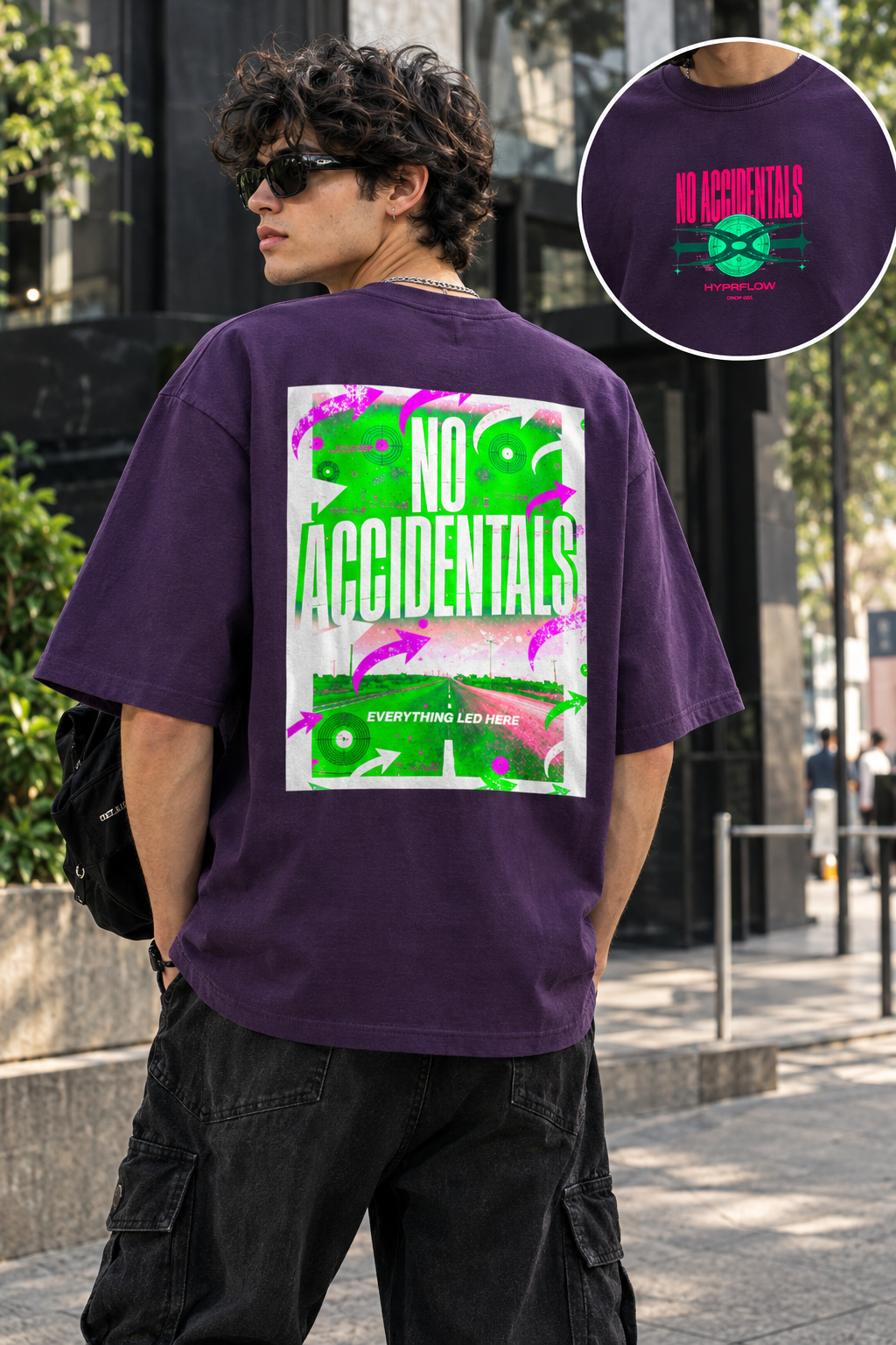 NO ACCIDENTALS — Unisex Oversized Tee.