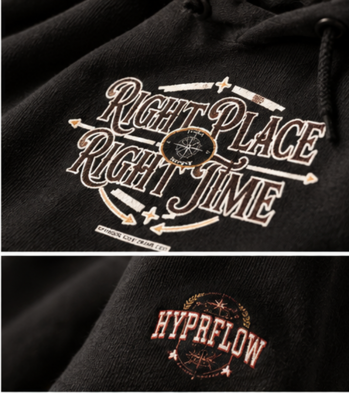 RIGHT PLACE / RIGHT TIME — Unisex Hoodie.