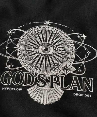 GOD'S PLAN — Unisex Oversized Hoodie.