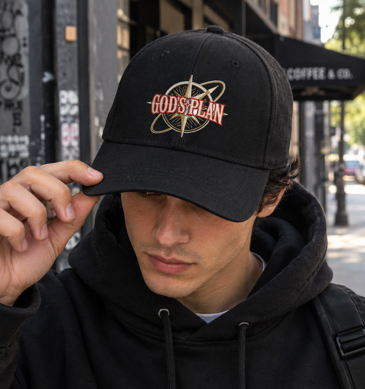 GOD'S PLAN — Baseball Ottoman Cap.