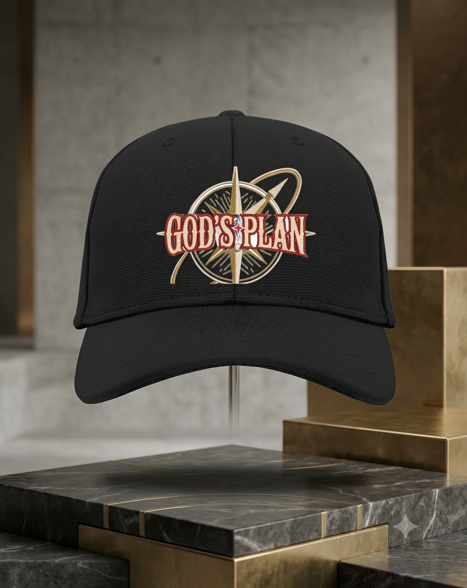 GOD'S PLAN — Baseball Ottoman Cap.