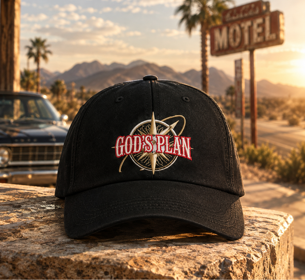 GOD'S PLAN — Baseball Ottoman Cap.